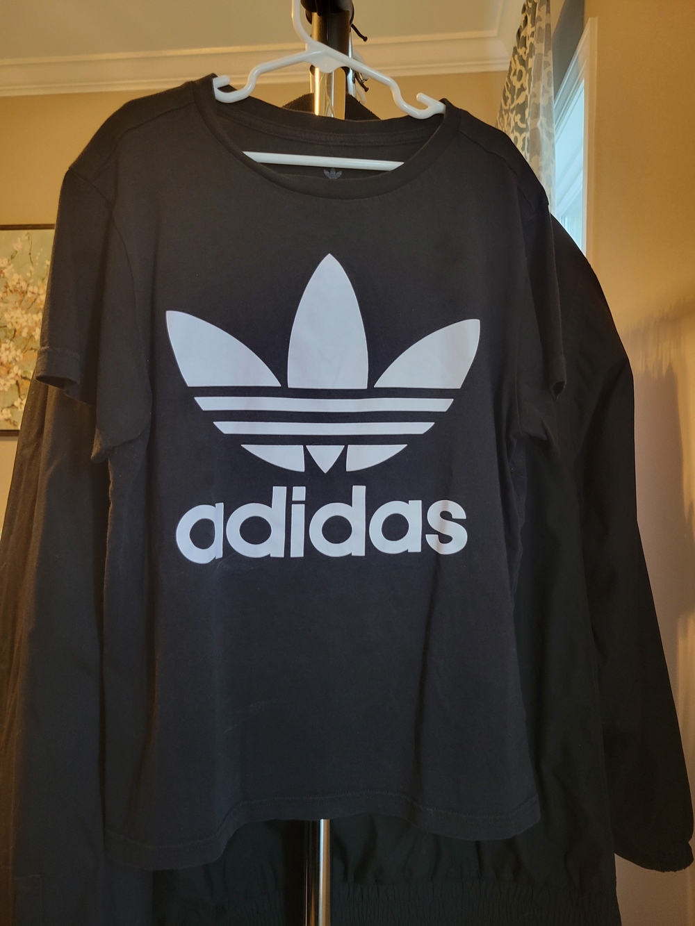 Adidas Trefoil Logo Black Tee